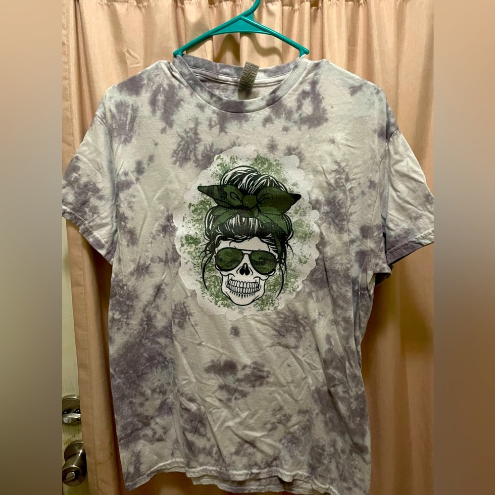 Camouflage Mama Skull Tee